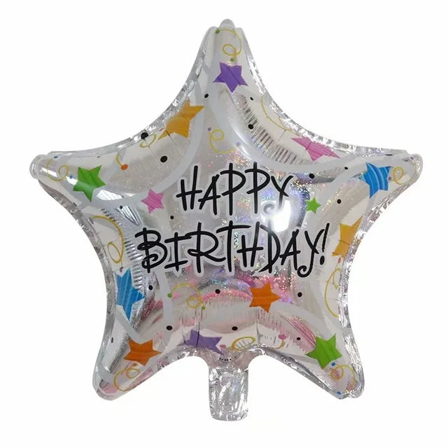 10pcs 18inch Happy Birthday Balloons Baby Shower Balloon Happy Birthday Party Decoration Foil Globos Good Vibrations