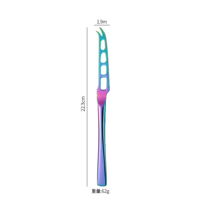 Food Grade Kitchen Gadgets Stainless Steel High Hardness Cheese Butter Knife Pizza Cutter Slicer Spatula Cheese Tools Good Vibrations