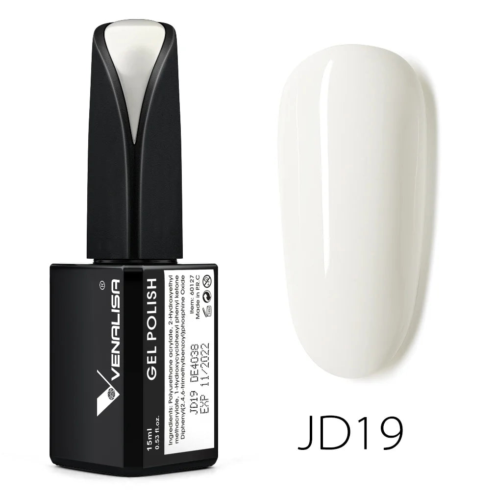 Venalisa 15ml Nail Art Gel Polish for Nails French Tip Manicure Gel Varnish Enamel Lacquer Color OEM Logo UV LED Nail Gel Polish Good Vibrations