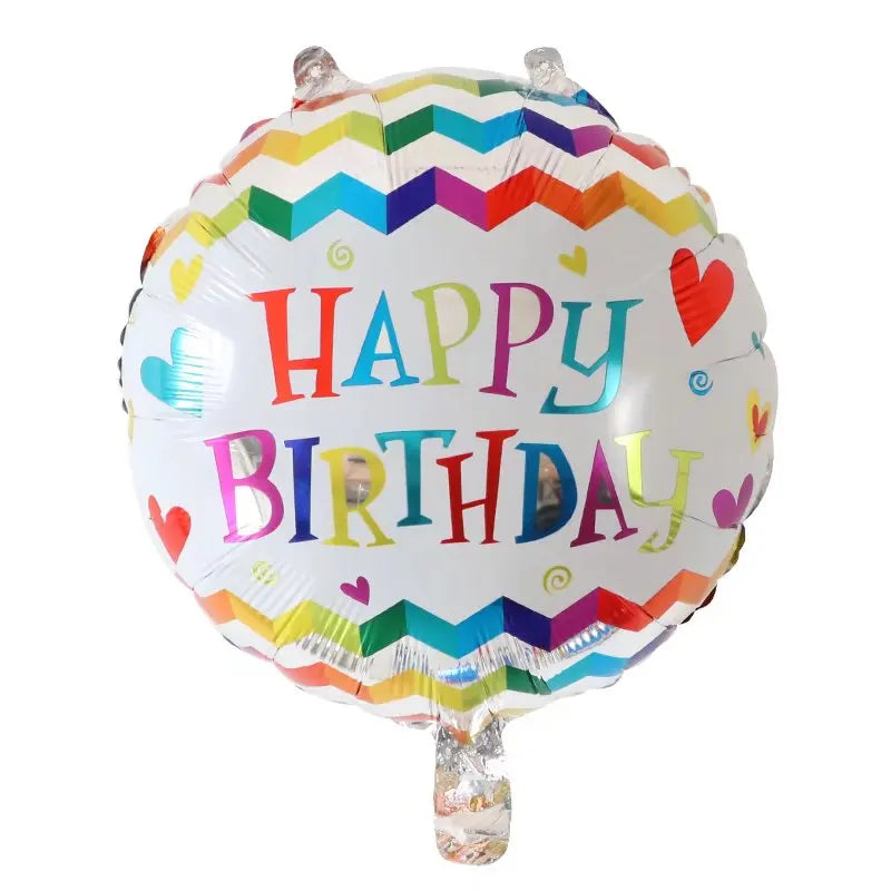 10pcs 18inch Happy Birthday Balloons Baby Shower Balloon Happy Birthday Party Decoration Foil Globos Good Vibrations