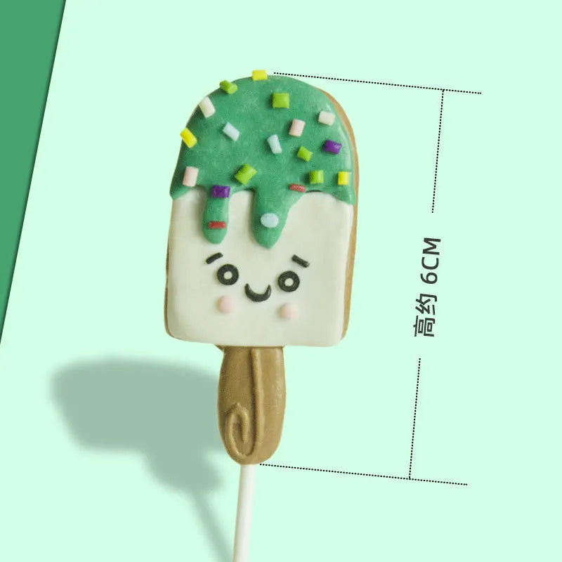 1Pcs Ice Cream Cake Toppers Happy Birthday Cupcake Topper Baby Shower Wedding Festival Party Supplies Cake Decoration Good Vibrations