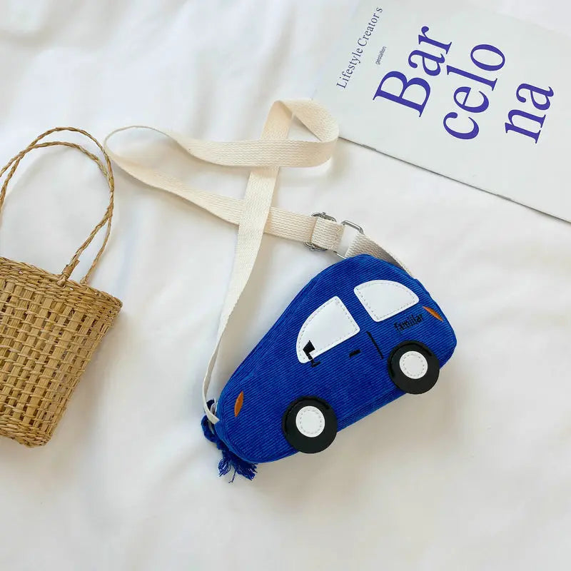 Cute Children's Crossbody Bags Cartoon Car Coin Purse for Kids Baby Mini Shoulder Messenger Bag Boys Girls Accessories Handbags Good Vibrations