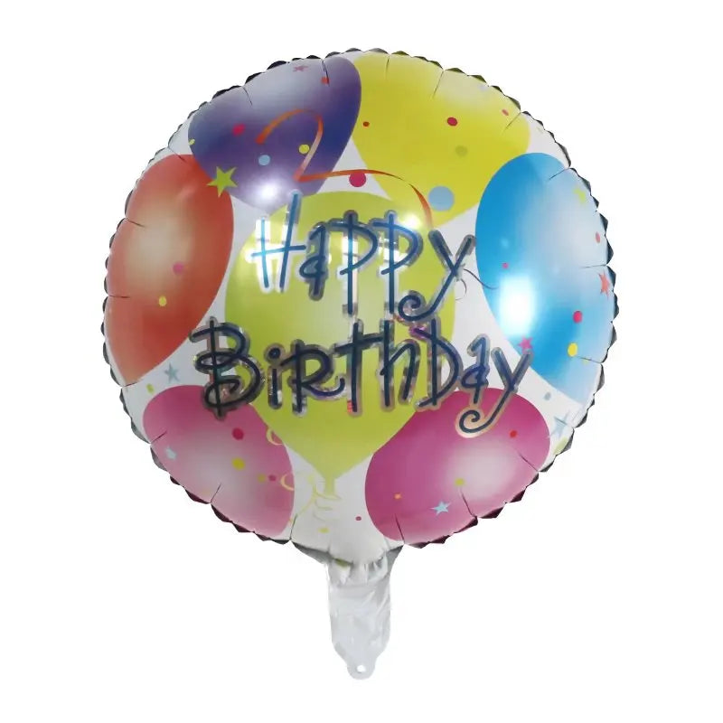 10pcs 18inch Happy Birthday Balloons Baby Shower Balloon Happy Birthday Party Decoration Foil Globos Good Vibrations