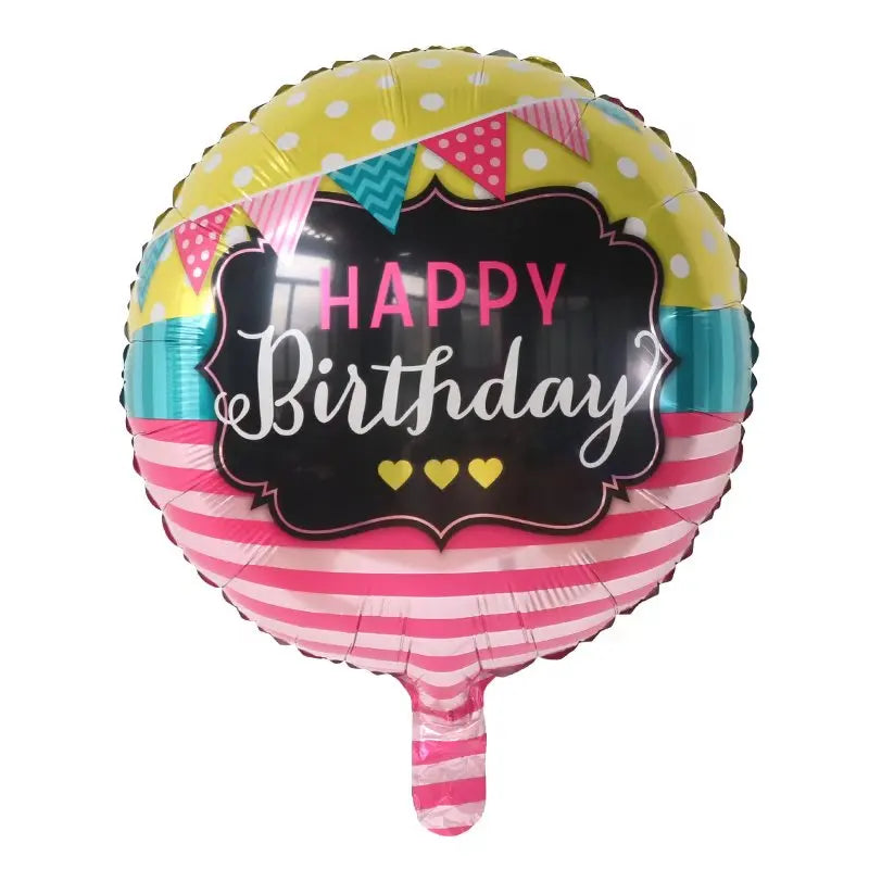 10pcs 18inch Happy Birthday Balloons Baby Shower Balloon Happy Birthday Party Decoration Foil Globos Good Vibrations