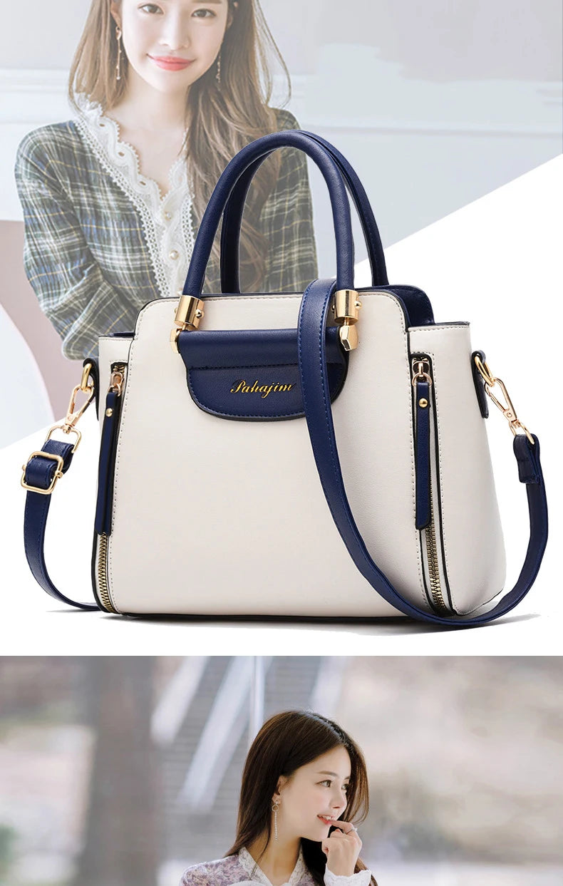 Women's bag 2025 new fashion women's bags hit color hand-held  bag Europeand the United States all-match shoulder messenger bag Good Vibrations