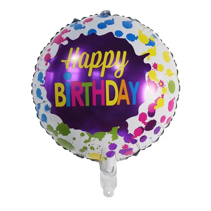 10pcs 18inch Happy Birthday Balloons Baby Shower Balloon Happy Birthday Party Decoration Foil Globos Good Vibrations