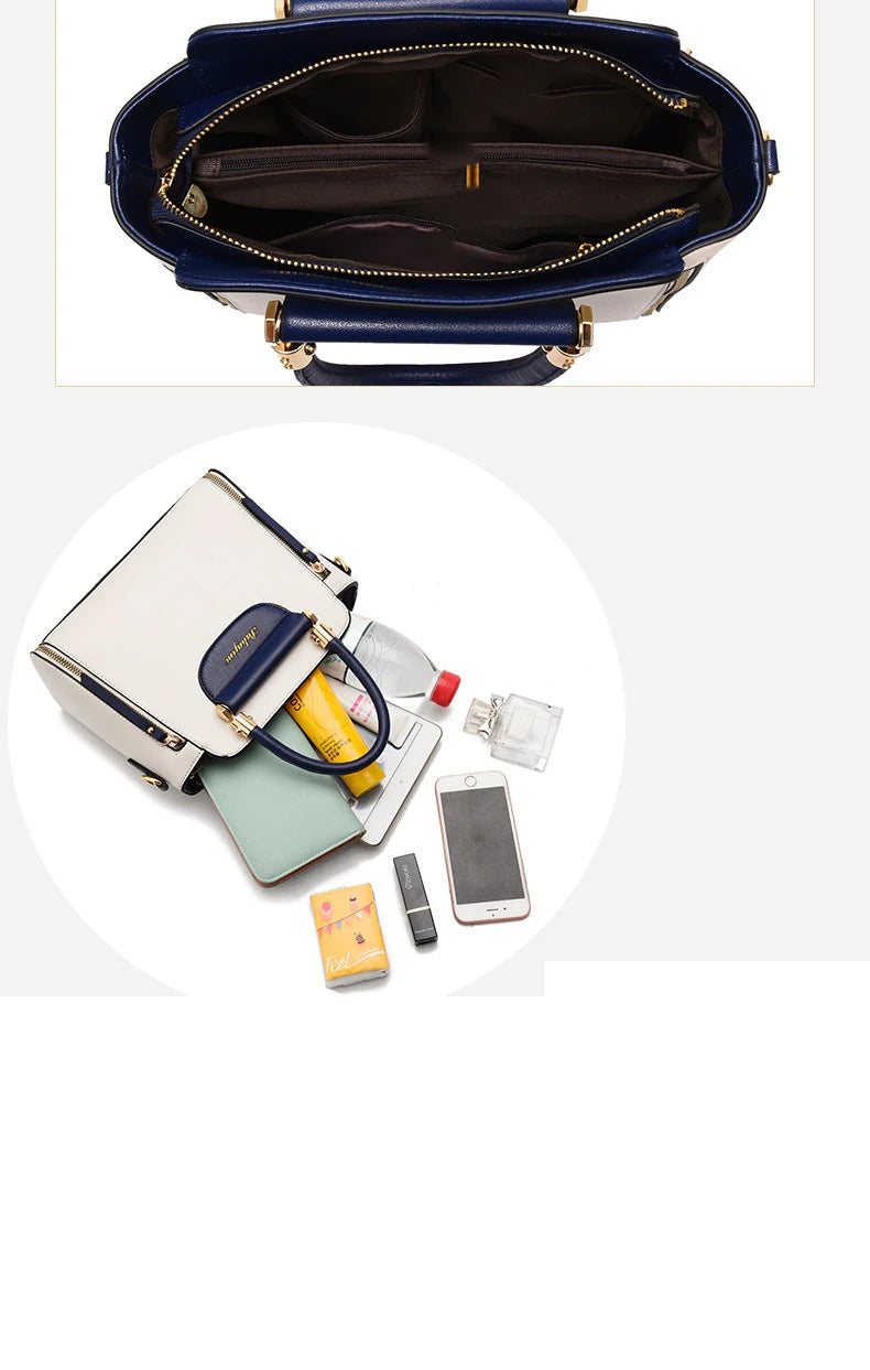 Women's bag 2025 new fashion women's bags hit color hand-held  bag Europeand the United States all-match shoulder messenger bag Good Vibrations