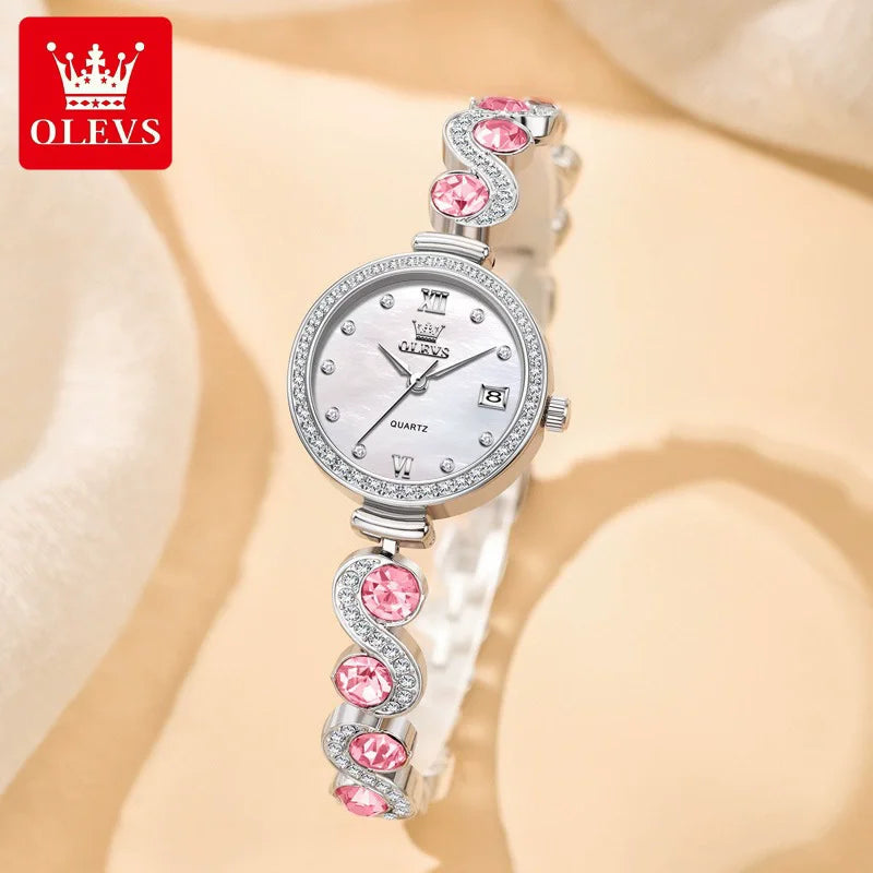 2025 New OLEVS 5633 Women Elegant Fashion Watches Quartz Design Diamond Watch High-end Women's Watch Ladies Best High Quality Good Vibrations