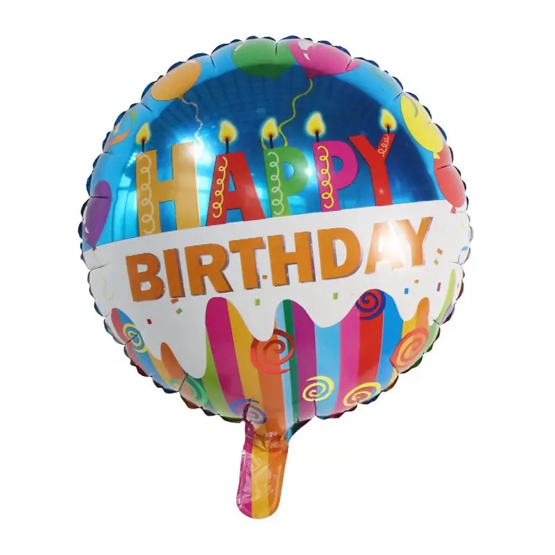 10pcs 18inch Happy Birthday Balloons Baby Shower Balloon Happy Birthday Party Decoration Foil Globos Good Vibrations