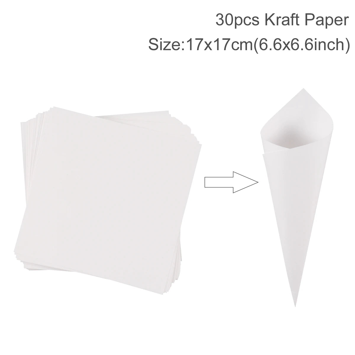 Kraft Paper Wedding Tray Confetti Cone Stand Box Tray Rustic Wedding Decoration Wedding Confetti Cones Wedding Cones Set supply Good Vibrations