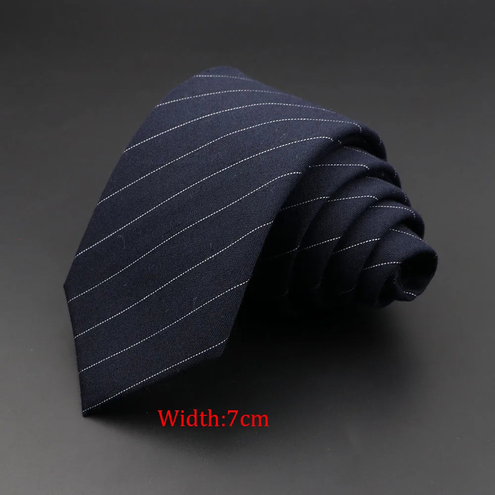 Mens Ties 6cm Classic Cotton Handmade Skinny Grey Plaid Neckties Striped Narrow Collar Slim Cashmere Casual Tie Accessories Gift Good Vibrations