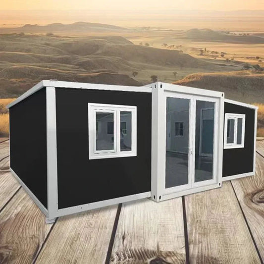 Foldable 40ft Expandable Container Home Office in Australia Tiny House With 20ft Size Made From Sandwich Panel Good Vibrations