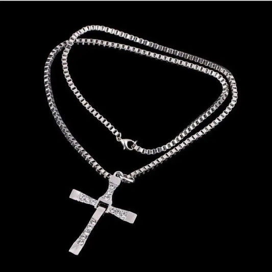 Fast And Angry Necklace, Men Cross Necklace, People Praying Sacred Dominican Jesus Necklace Big Discounts Gift Colar Masculino Good Vibrations