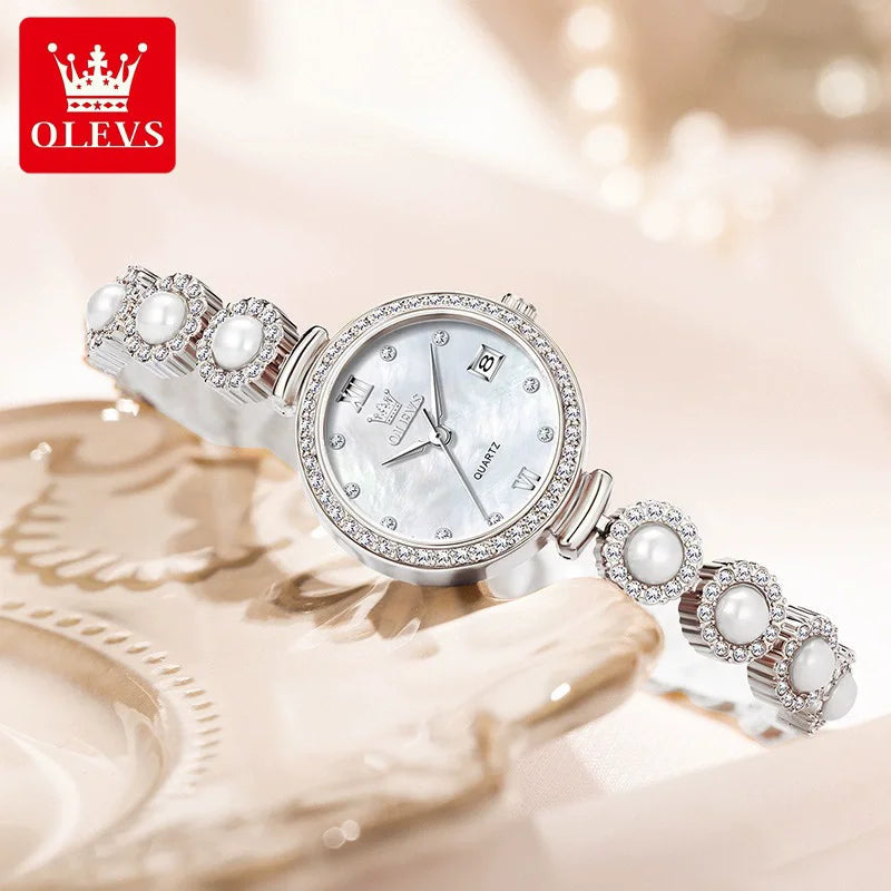 2025 New OLEVS 5633 Women Elegant Fashion Watches Quartz Design Diamond Watch High-end Women's Watch Ladies Best High Quality Good Vibrations