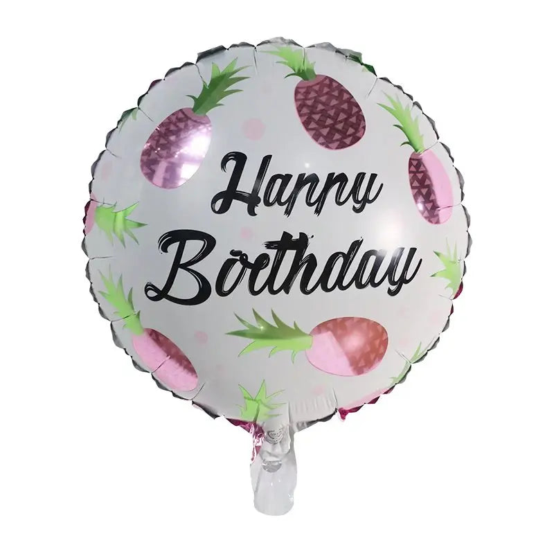 10pcs 18inch Happy Birthday Balloons Baby Shower Balloon Happy Birthday Party Decoration Foil Globos Good Vibrations