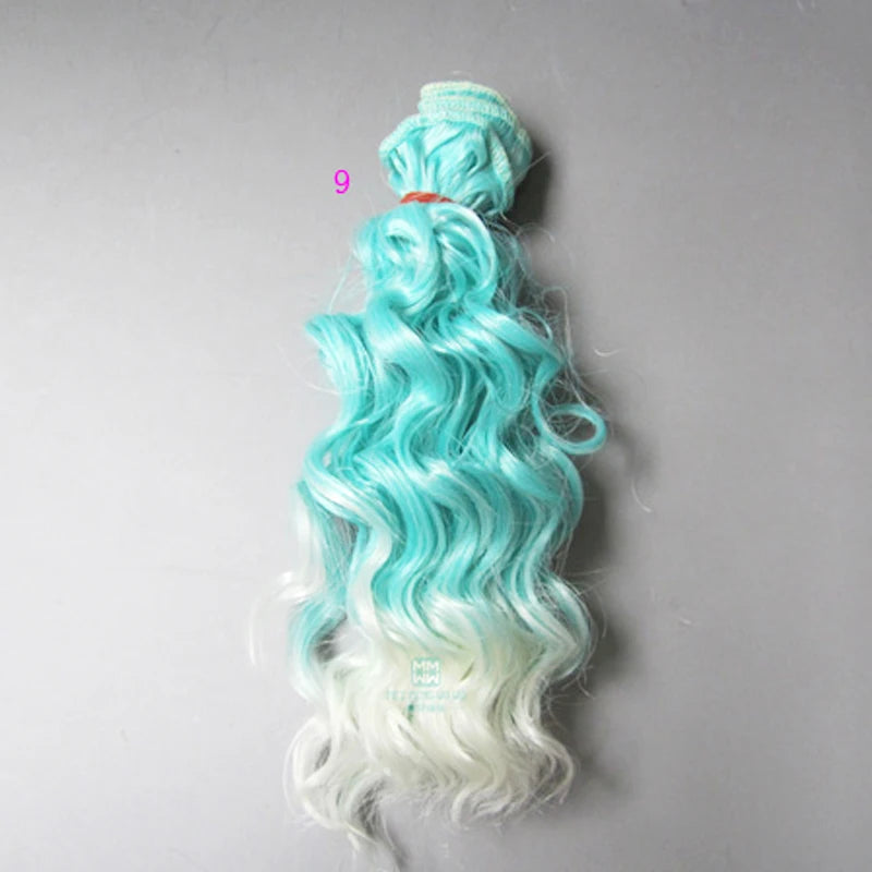 15cm & 25cm*100cm Wool rolls dolls wig for 1/3 1/4 1/6 BJD/SD Doll hair Accessories Good Vibrations