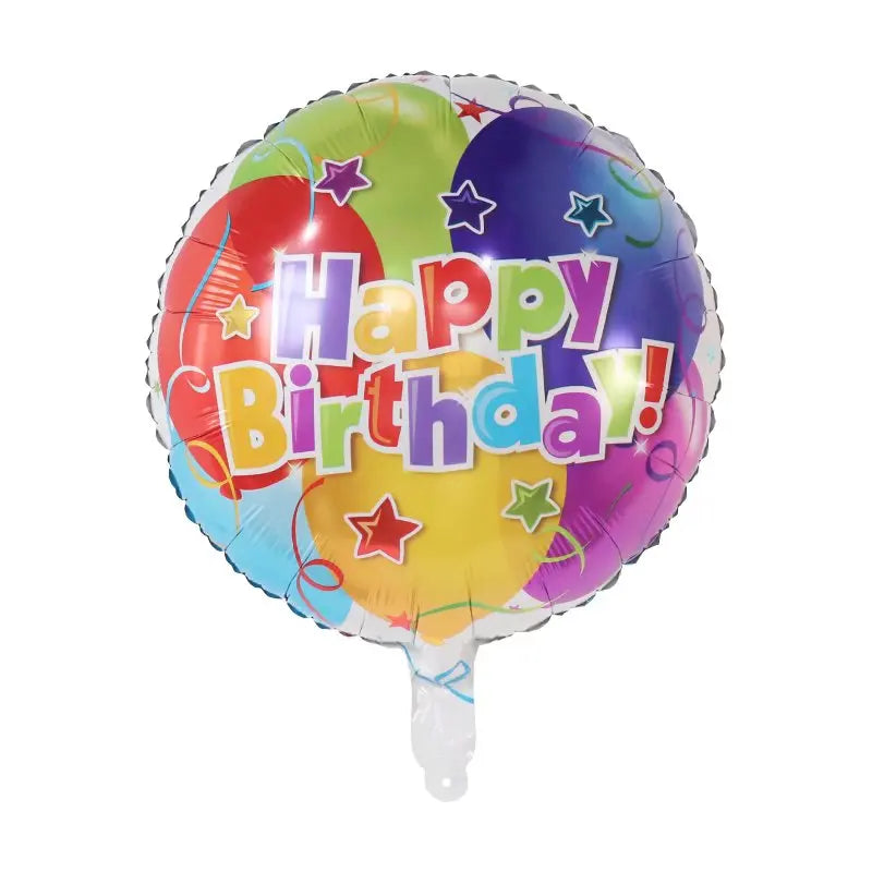 10pcs 18inch Happy Birthday Balloons Baby Shower Balloon Happy Birthday Party Decoration Foil Globos Good Vibrations