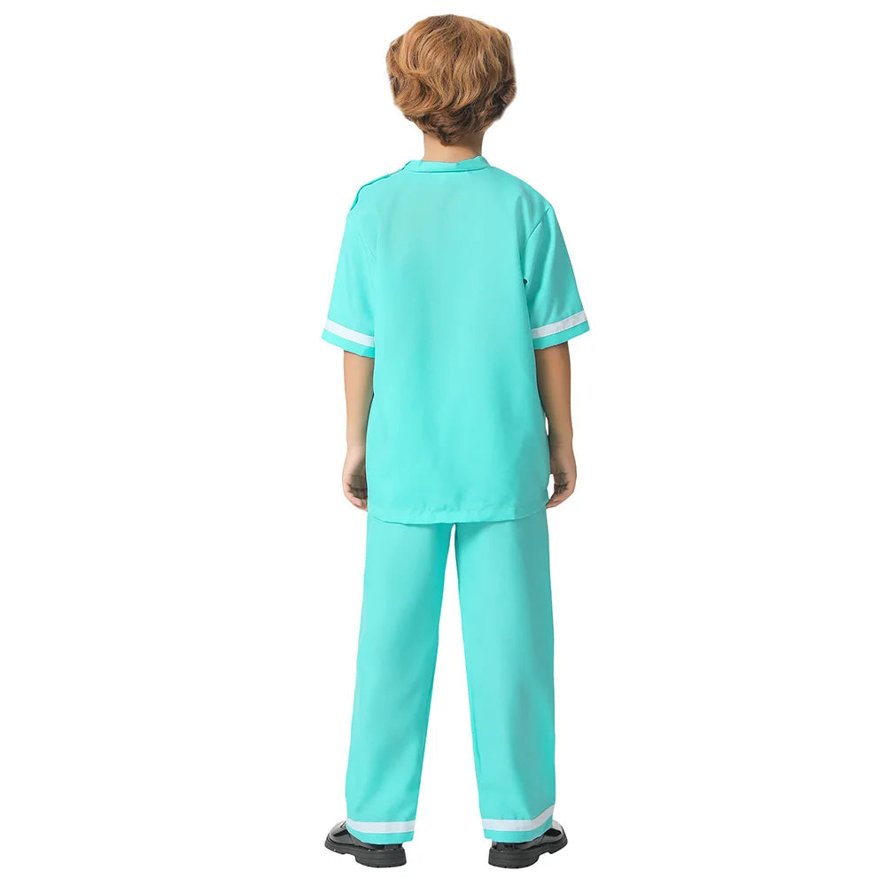 Kids Costumes Career Day Halloween Costumes Veterinarian Doctor Uniform Good Vibrations