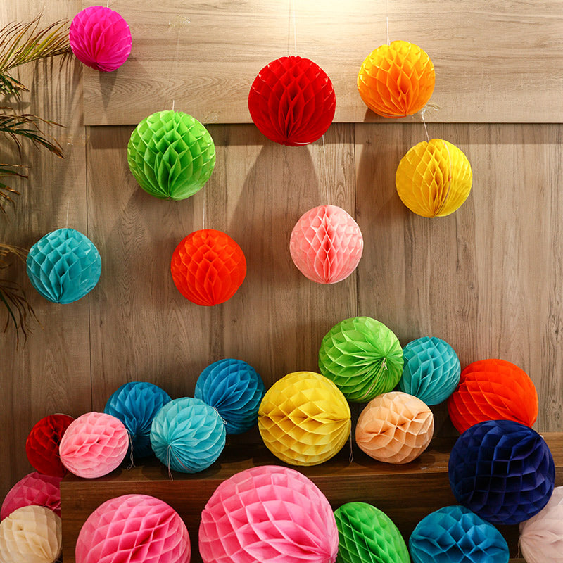 10cm 15cm 20cm 25cm 30cm Decorative Round Tissue Paper Honeycomb Balls Wedding Decoraions Birthday Party Baby Shower Supplies1pc Good Vibrations