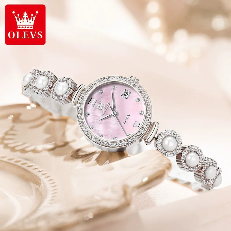 2025 New OLEVS 5633 Women Elegant Fashion Watches Quartz Design Diamond Watch High-end Women's Watch Ladies Best High Quality Good Vibrations