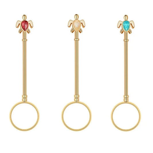 New Cigarette Holder Ring Frame Retro Portable Metal Finger Clip Portable Gift Set Color Butterfly Turtle Smoking Accessories Good Vibrations Adult Super Store