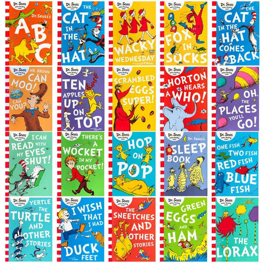5 Books/Set A Classic Case of Dr. Seuss Children Fun Interesting English Picture Story Book 3-11 Years Kids Learning Toys Good Vibrations