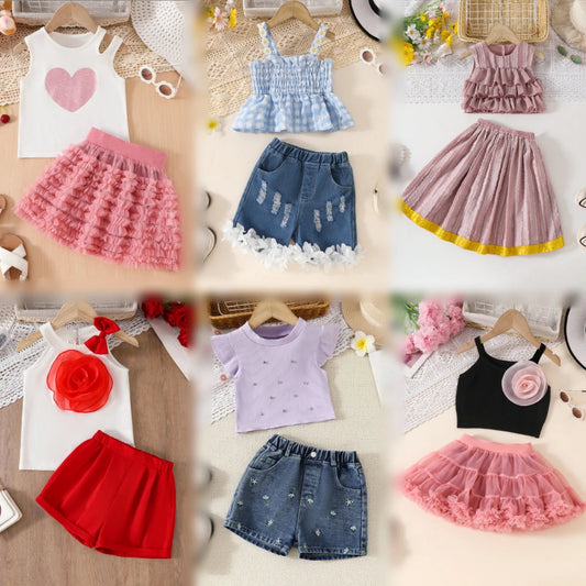 Wholesale Mixed Age Kids Clothing Sets Clearance Fashion Children's Clothing Stock Good Vibrations
