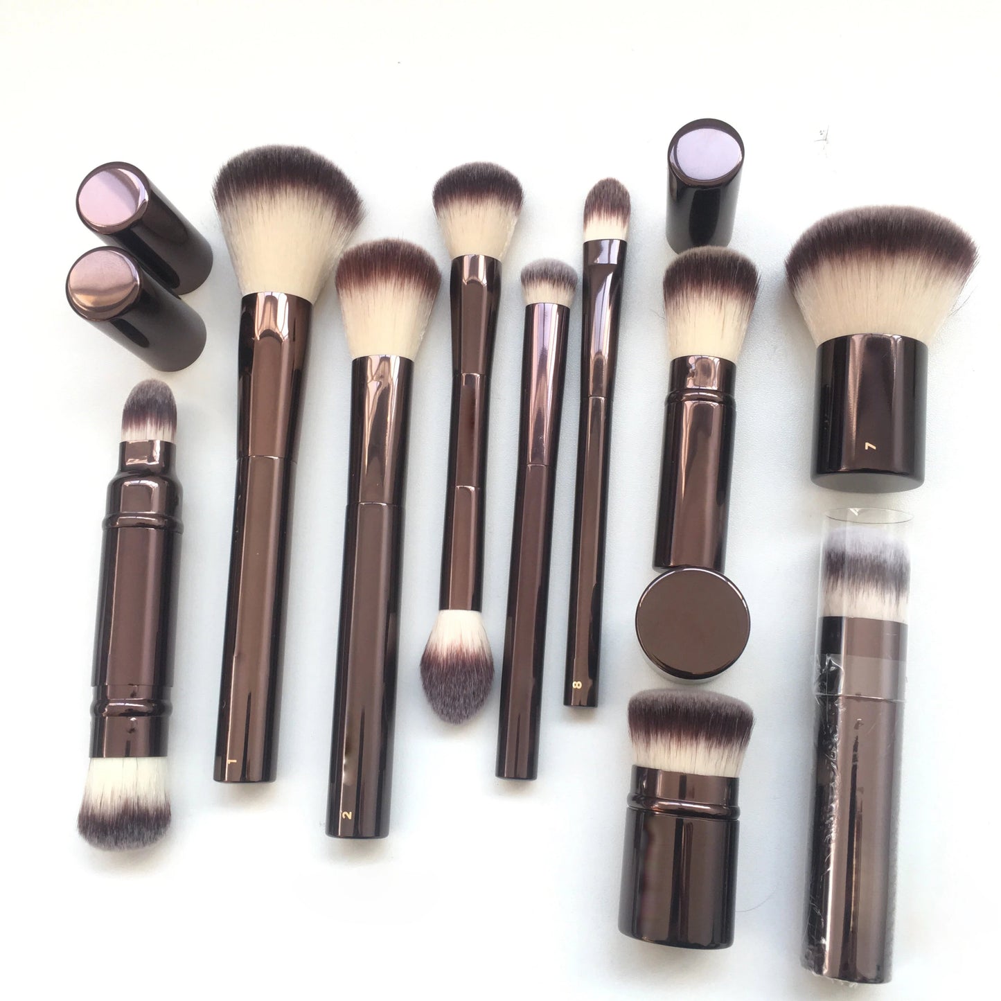 1 pc HG Pro Makeup brushes Powder contour Blusher Make up brush Highlight Bronzer exquisite Professional metal handle with box Good Vibrations