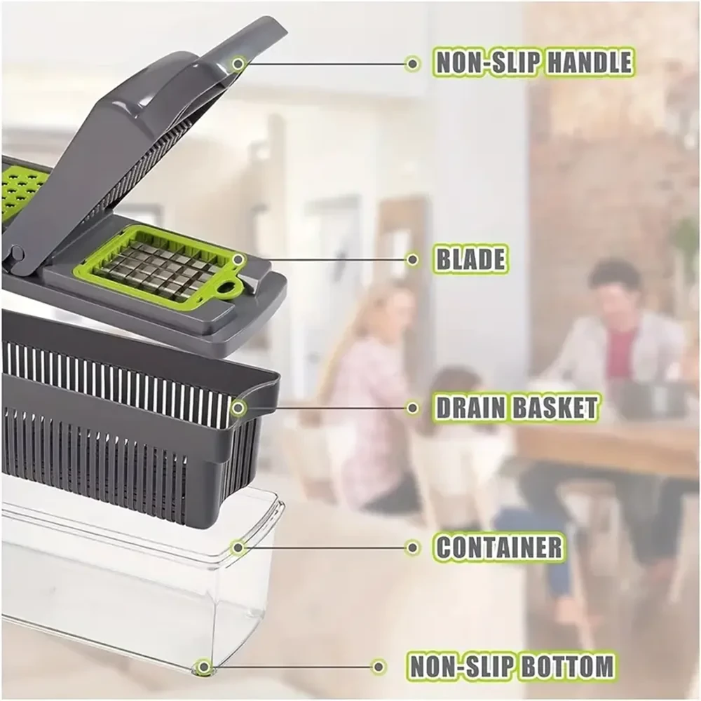 Kitchen Gadgets Rts Discount 8-blaeds Mandolin Manual Onion Veggie Chopper Dicer Kitchen Slicer Multifunctional Vegetable Cutter Good Vibrations