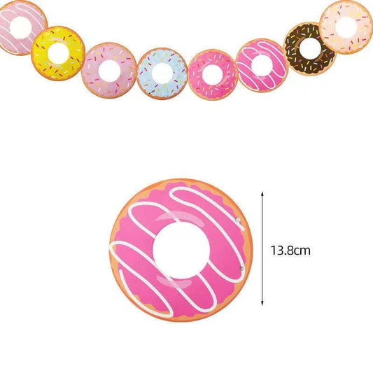 Dessert Series Party Supplies French Fries Burger Ice Cream Donuts Children’s Birthday Baby Bathing Decoration Dessert Series P Good Vibrations