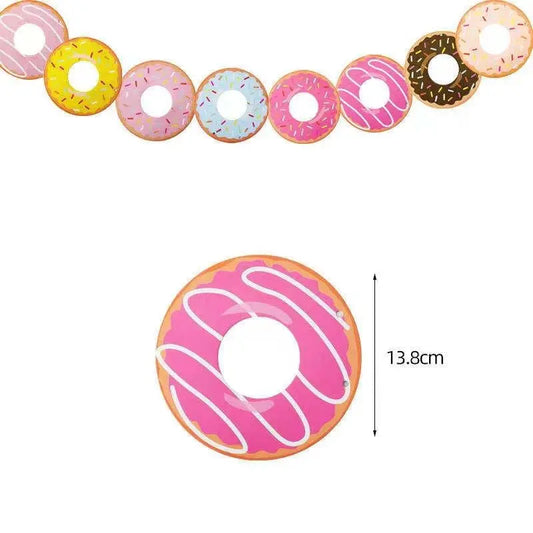 Dessert Series Party Supplies French Fries Burger Ice Cream Donuts Children’s Birthday Baby Bathing Decoration Dessert Series P Good Vibrations