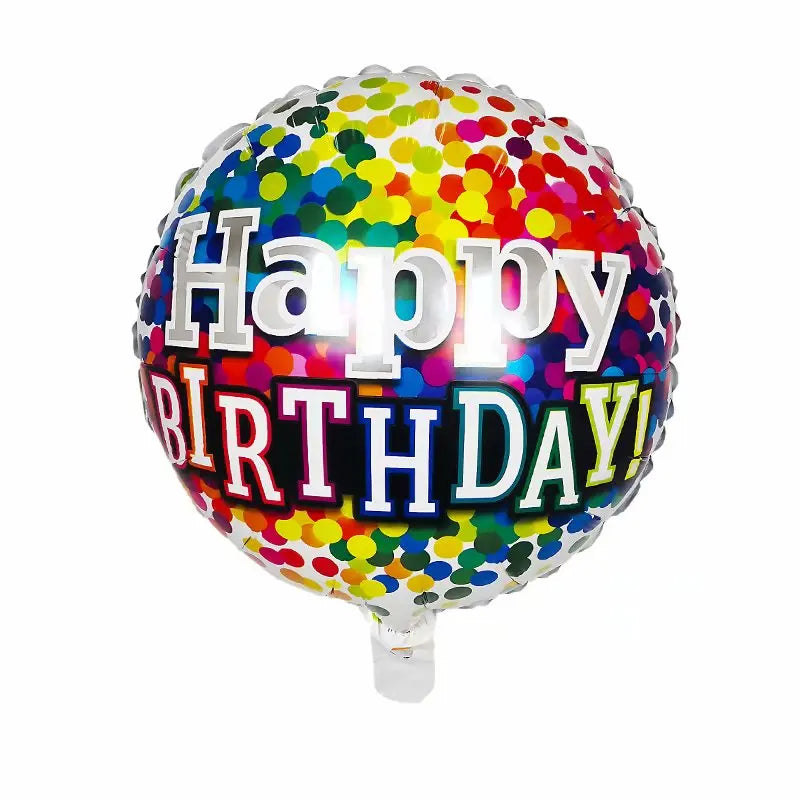 10pcs 18inch Happy Birthday Balloons Baby Shower Balloon Happy Birthday Party Decoration Foil Globos Good Vibrations