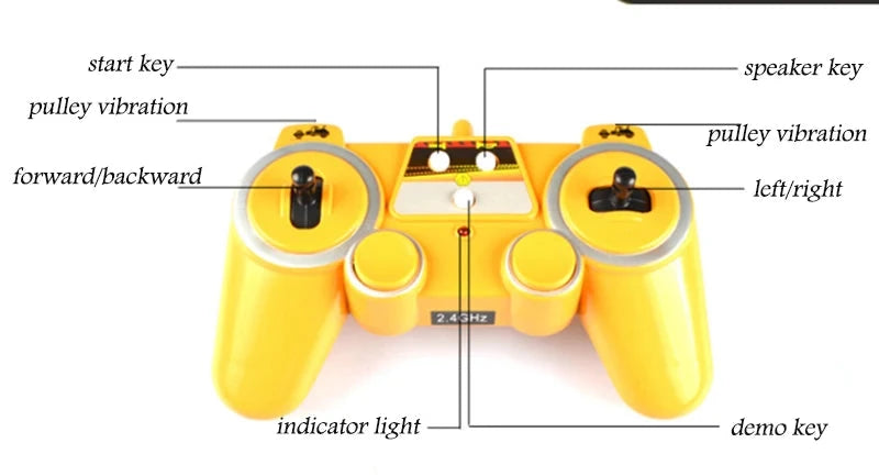 Double E RC Car Truck Tractor 1/20 E522 Big Road Roller 2.4G Remote Control Radio Controlled Engineer Vehicle Model Toys for Boy Good Vibrations