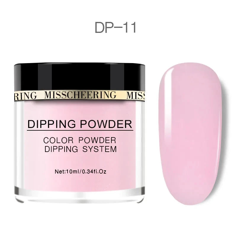 Natural Glitter Nail Dipping Powder Quick Dry Long-lasting No Lamp Required Winter Manicure Dip Powder for Easy Home Application Good Vibrations