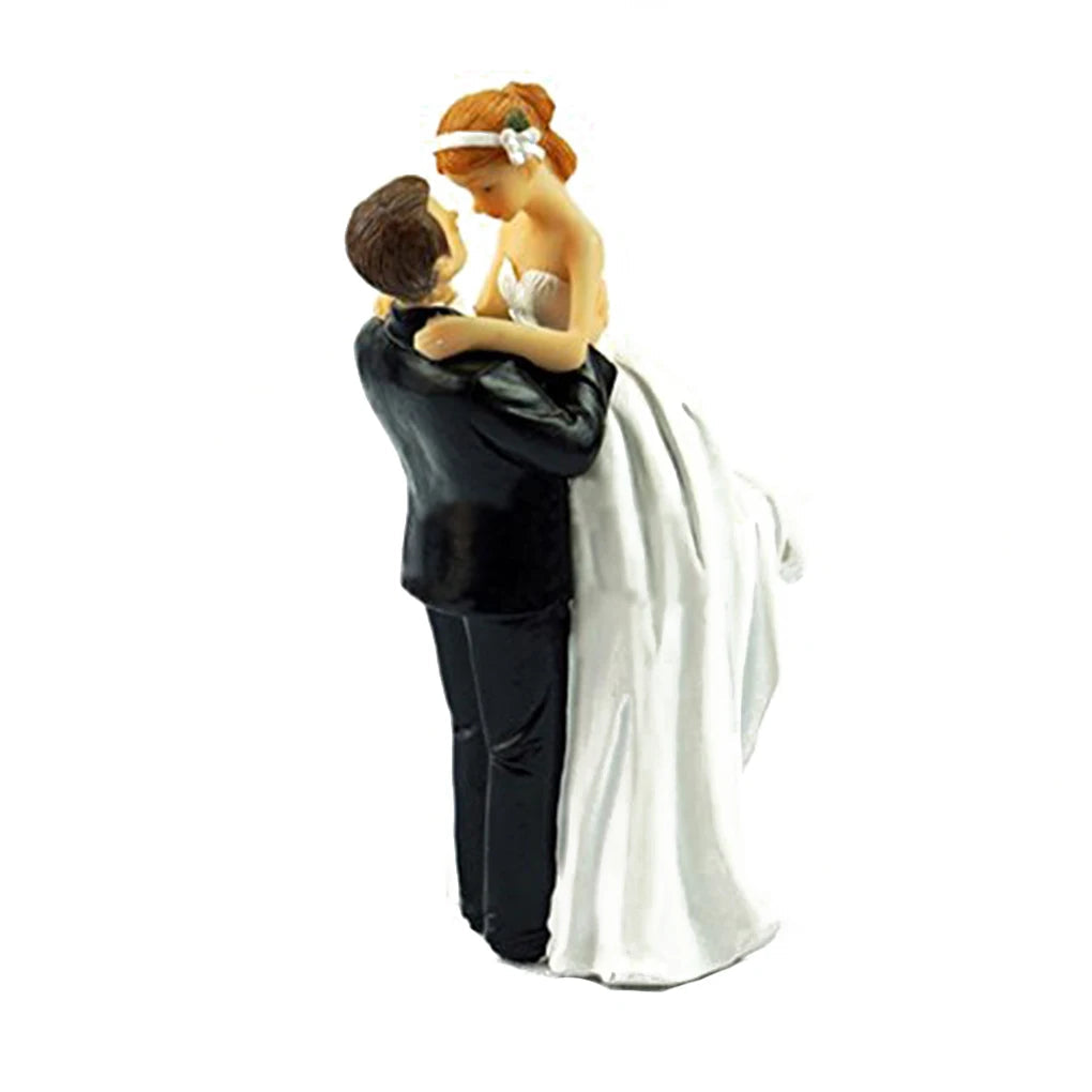2025 Cake Toppers Dolls Bride and Groom Figurines Funny Wedding Cake Toppers Stand Topper Decoration Supplies Marry Figurine Good Vibrations