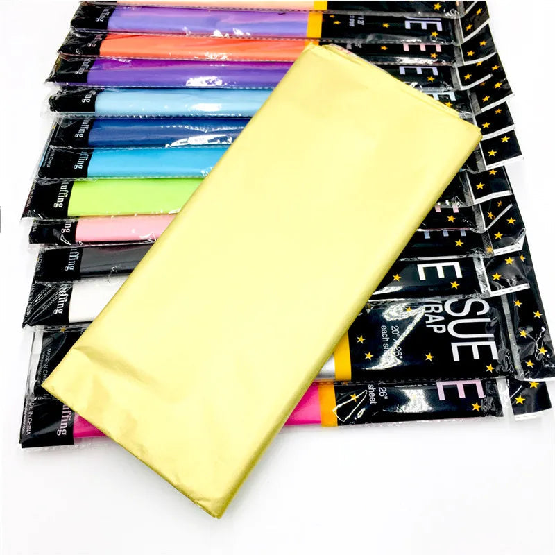 10 Sheets 50*66cm Tissue Paper DIY Handmade Craft Paper Flowers Gift Packing Wedding Festive & Party Home Decoration Supplies Good Vibrations