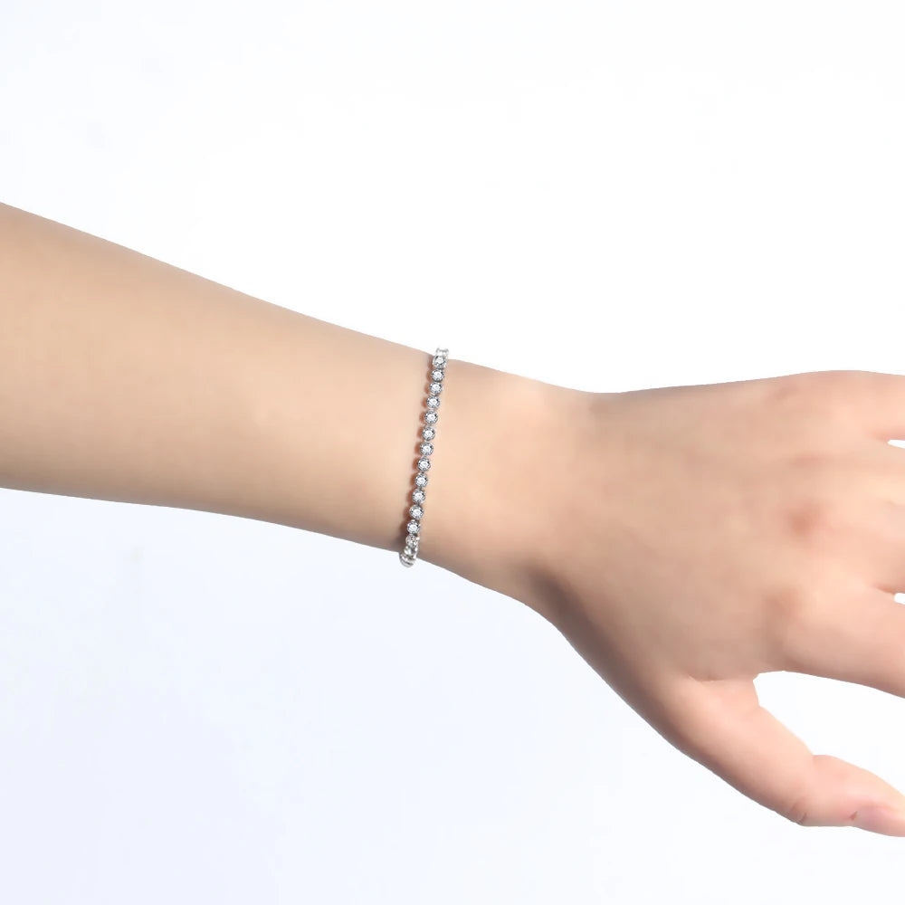 Fashion Jewelry Woman Bracelet Wristband Crystal Bracelets Gifts Jewelry Accessories Stainless Steel Fantastic Wristlet Trinket Good Vibrations