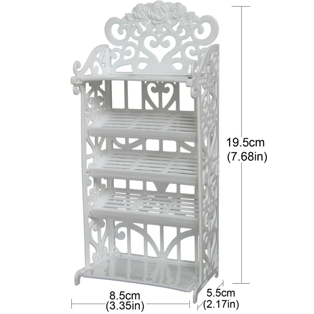 Mixed Doll Accessories Shoe Rack Pink Bed Bike Bag Sofa Dresser Display Doll Holder Dollhouse Furniture for 30cm Girl Doll Toy Good Vibrations
