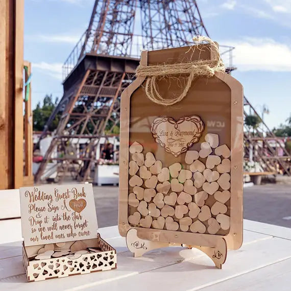 Wedding Guest Book Alternative, Custom Wedding, Wedding Drop Box, Custom guestbook for guests,Couples wedding gifts, wedding box Good Vibrations