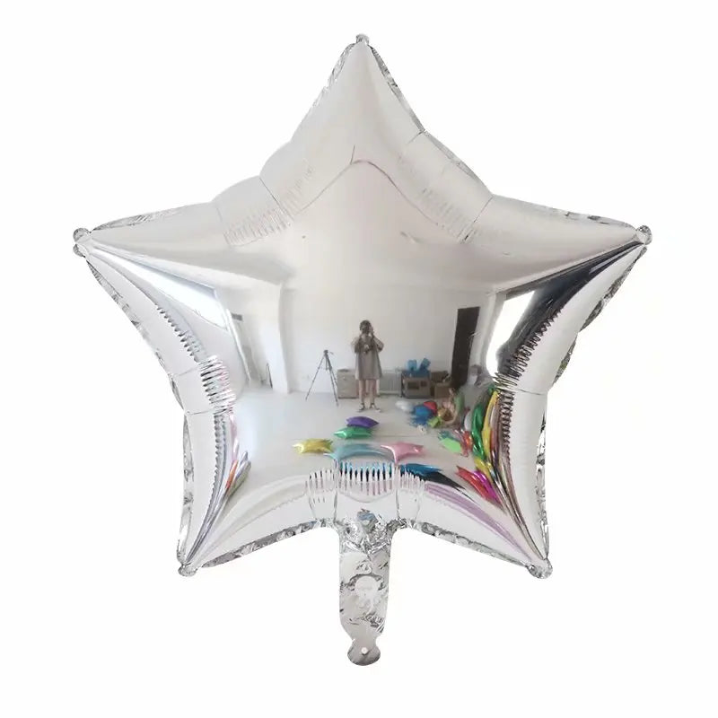 10pcs/lot 18inch Baby Shower Star Foil Balloon Wedding Anniversary Children's Birthday Party Decor Kids Balloons Helium Globos Good Vibrations