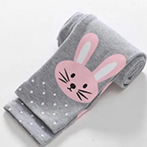 Spring Girls Leggings Cotton Trousers Fille Kids Pants Girls Pants Skinny Print Cartoon Pattern Children Leggings Trousers Good Vibrations
