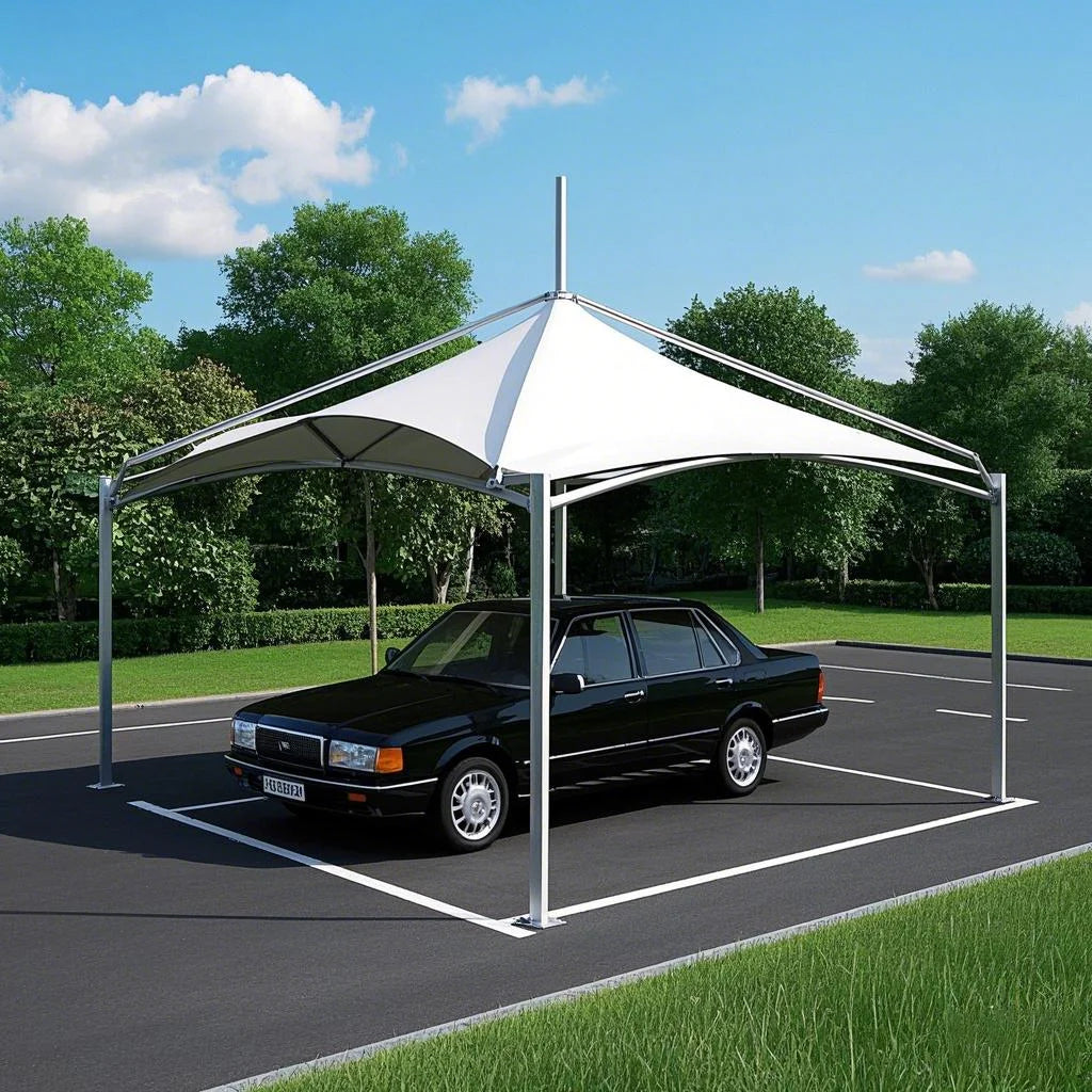 XZ OEM ODM Steel PVC Car Garage Tents / Car Parking Shade / Car Parking Shed Good Vibrations