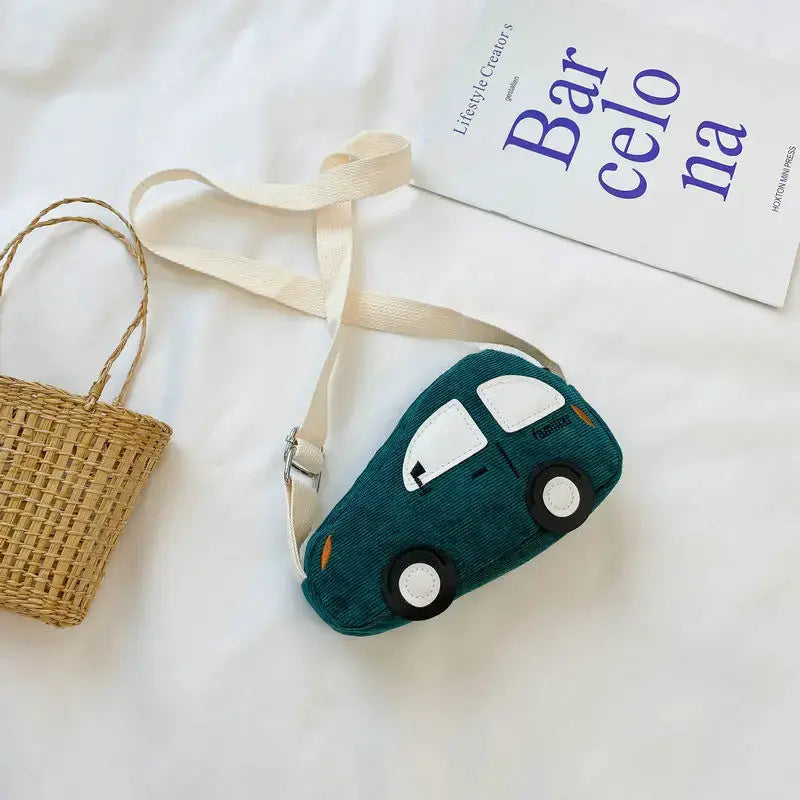 Cute Children's Crossbody Bags Cartoon Car Coin Purse for Kids Baby Mini Shoulder Messenger Bag Boys Girls Accessories Handbags Good Vibrations