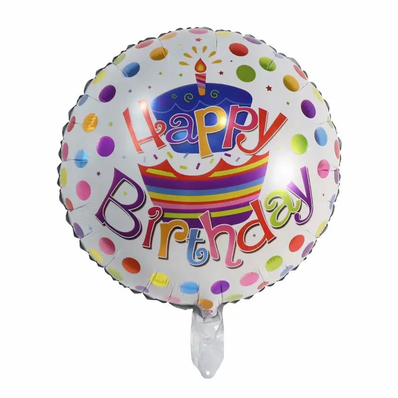 10pcs 18inch Happy Birthday Balloons Baby Shower Balloon Happy Birthday Party Decoration Foil Globos Good Vibrations