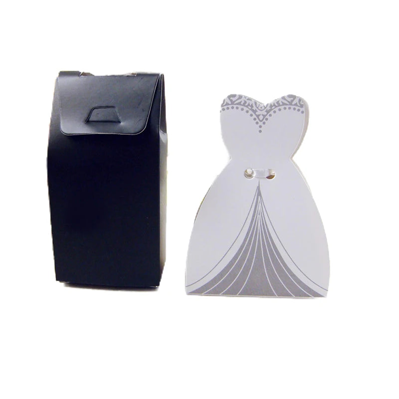 20/30pcs Bride And Groom Candy Box Wedding Favor And Gifts Box Sweet Bags With Ribbon Wedding Decoration Souvenirs Party Decor Good Vibrations