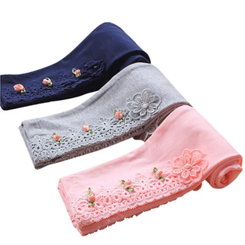 Spring Girls Leggings Cotton Trousers Fille Kids Pants Girls Pants Skinny Print Cartoon Pattern Children Leggings Trousers Good Vibrations