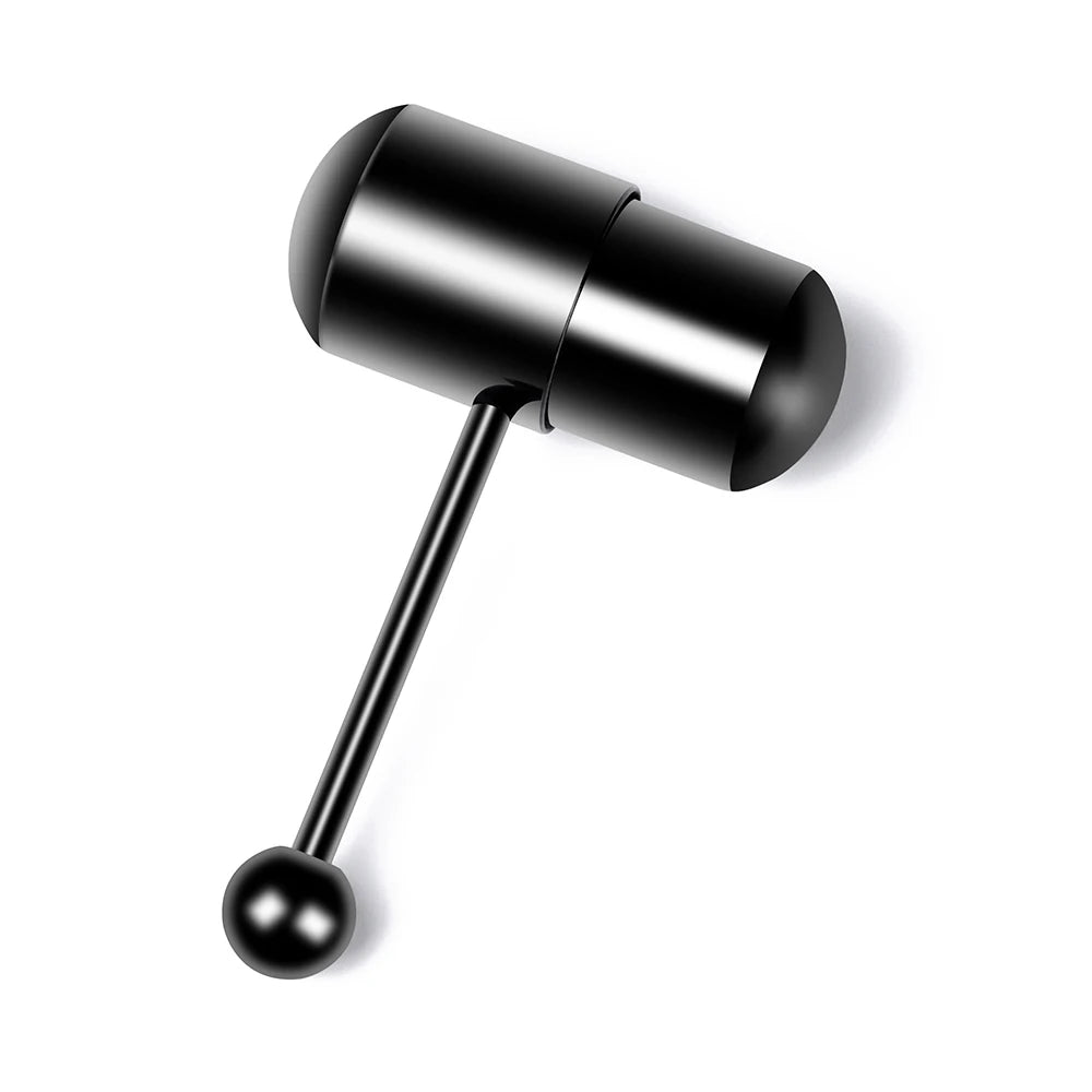 With Battey Vibrating Tongue Ring 16G Surgical Steel Tongue Piercing Ring Vibrated Tongue Piercing Bar Body Jewelry Lengua Sexy Good Vibrations Adult Super Store