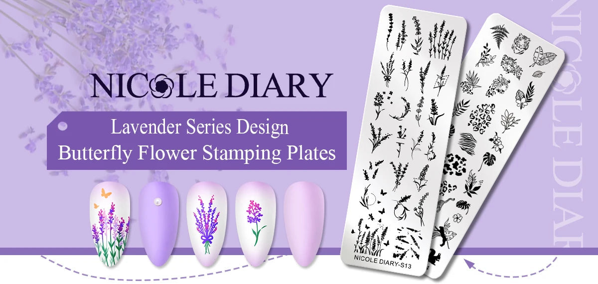 NICOLE DIARY Stamping Nail Polish Black White Gold Silver Nail Art Printing Varnish DIY Design for Stamping Plate Nails Painting Good Vibrations