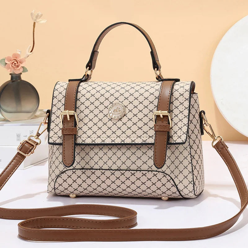 New Academic Style Leisure Time Soft Leather Fashion Trend Luxury Handbags Shoulder Bag Women's Messenger Bags Good Vibrations