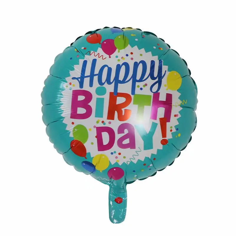 10pcs 18inch Happy Birthday Balloons Baby Shower Balloon Happy Birthday Party Decoration Foil Globos Good Vibrations